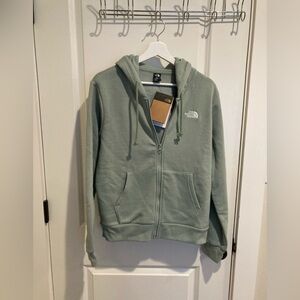 The North Face womens Green Zip-Up Hoodie - size small
